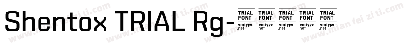 Shentox TRIAL Rg字体转换